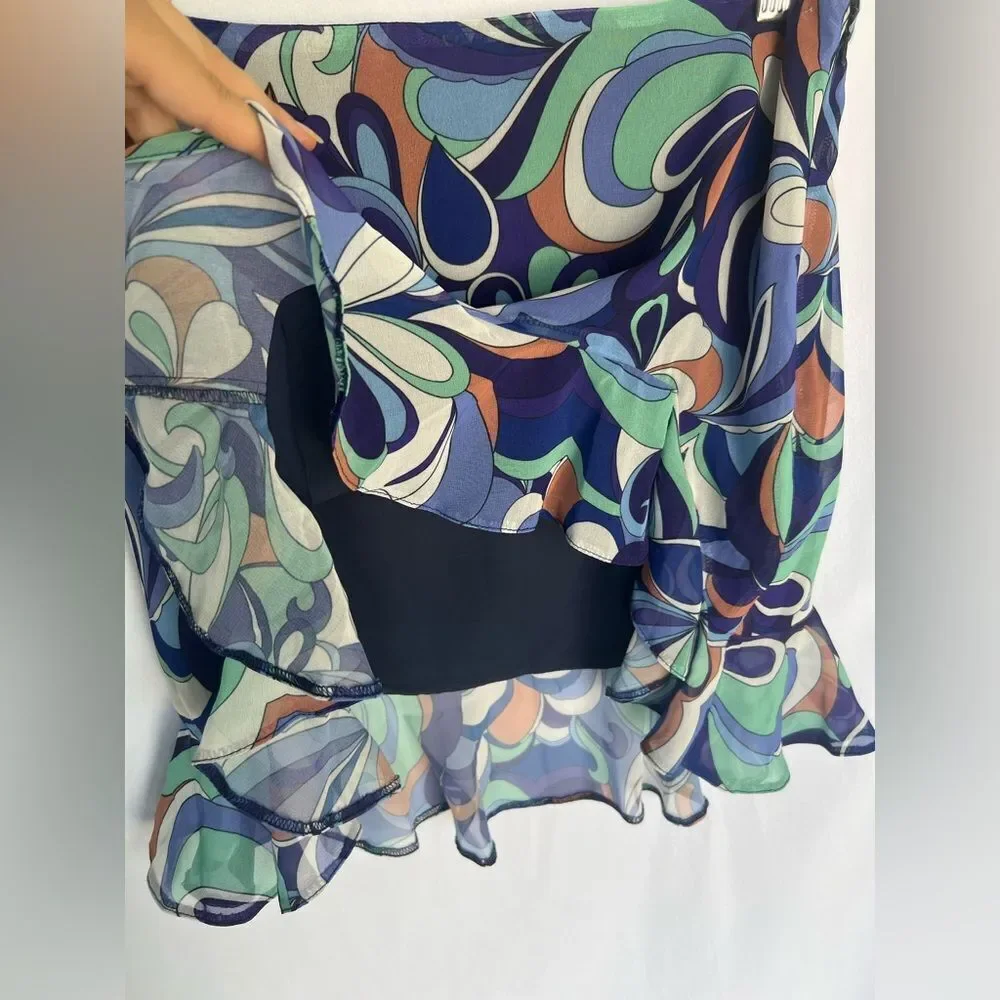 ASOS RUFFLE PRINT MINI SKIRT size 8 - Picture 10 of 11